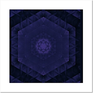 Purple Vintage Wallpaper Mandala Goth Posters and Art